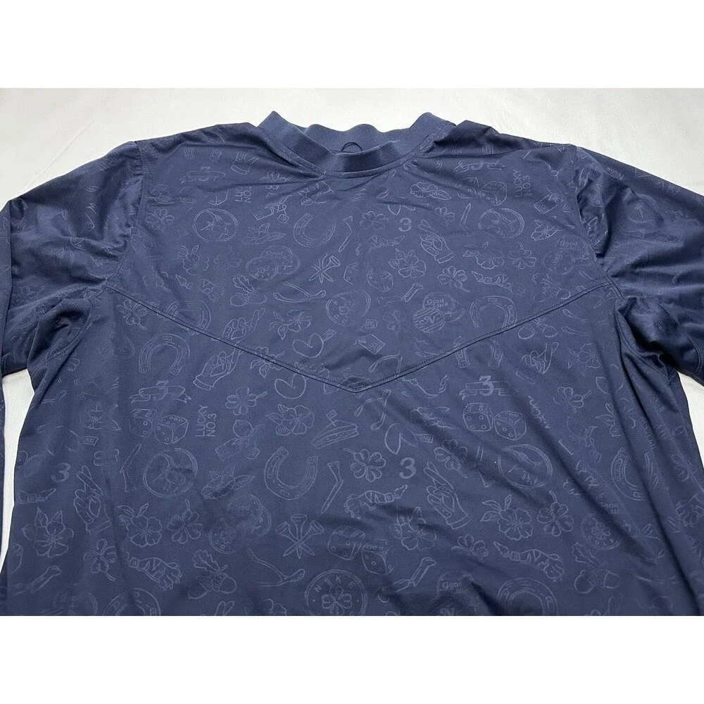 Men's Nike Shield Golf Standard Fit Water Resistant L/S Pullover XXL Navy CK3772